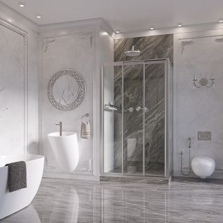 Душевой уголок Ambassador Forsa 17021103NX-100NX 120x100см хром/прозрачное